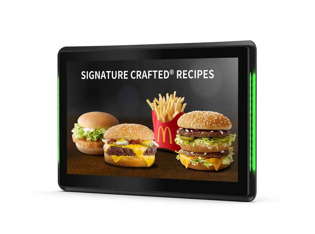 Android 11 LCD Touch screenpoe Tablet 1920x1080 met Kleurrijke LEIDENE Lichte Bars