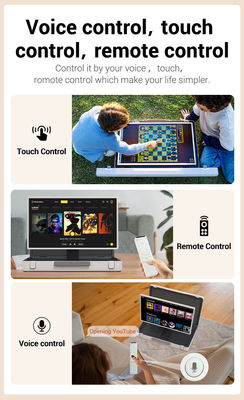 ELC PackGO Draagbare 27 inch briefcase design touchscreen Android systeem Smart TV scherm voor kamperen