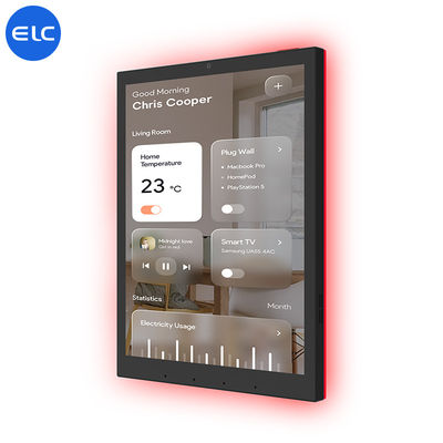 Gratis POE LCD touchscreen Android 13 Smart Home producten met LED lichtbalk