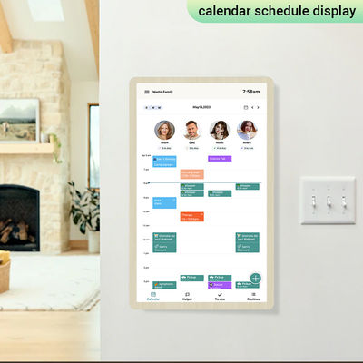 Smart Electronic Family Calendar Online Android 14 Aanraakscherm Wekelijkse Wand Digitale Kalender Planner Display Voor Thuis