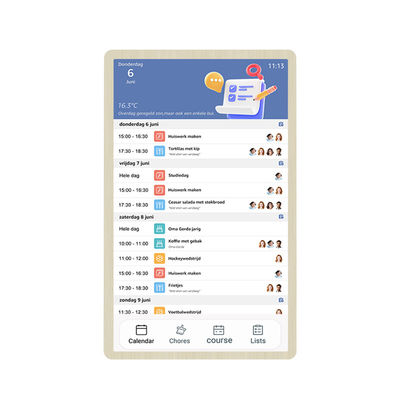 RK3576 4GB 32GB Digitale kalender Android 14 Gratis software voor gezinnen Gratis online planner en wekelijkse organisator