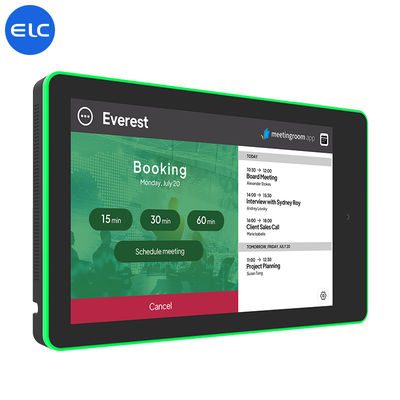 RK3568 Wandmontage Digitaal Signage Android 12 Touch Screen Indoor POE NFC LED Licht Voor Vergaderingen
