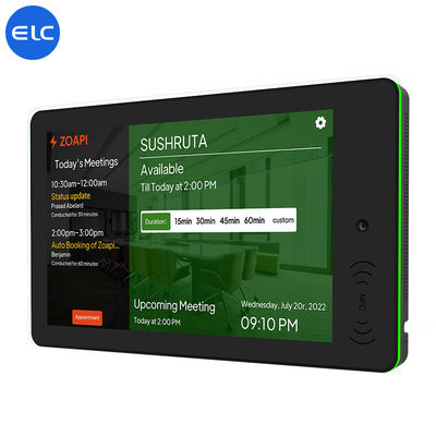 RK3568 Wandmontage Digitaal Signage Android 12 Touch Screen Indoor POE NFC LED Licht Voor Vergaderingen