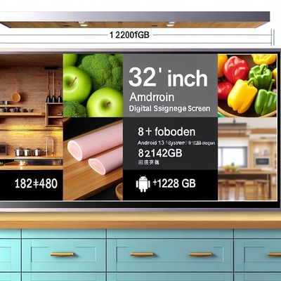 24 32 Inch 8+128gb Android 13 1920*1080 24 Inch Digital Signage Display Keukendisplayscherm Keukendisplaysysteem