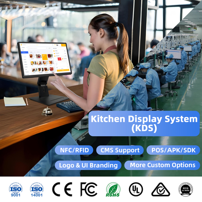 Kitchen Display Screens Computer POS Terminal Waterdicht en oliebestendige display voor KDS Restaurant