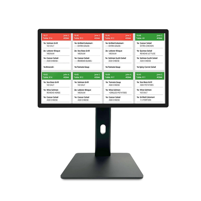 21.5" Android11 Digital Signage Touchscreen met RK3568 2+16GB USB RJ45WiFi Kds Pos Keuken Display Kds Scherm met basis
