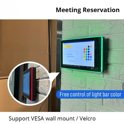 10.1 inch Android Meeting Room Tablet met LED Light Bar Wand Mount