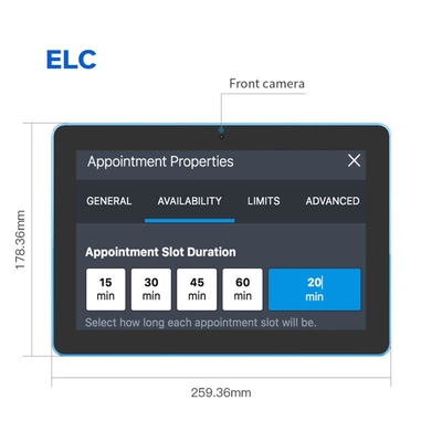 10.1 inch Android Meeting Room Tablet met POE en LED Light Bar