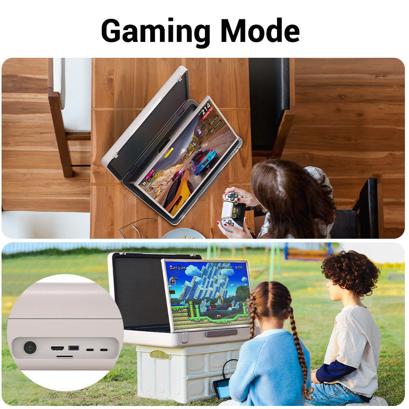 ELC PackGo Smart TV Brievenkoffer Android 12 27 inch Verstelbare Draagbare Tablet Samrt Tv