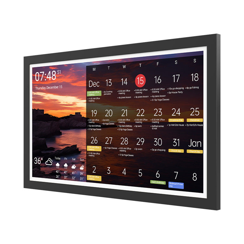 32' OEM Tablet 4GB RAM WiFi 6 Ultra-smal Frame RK3588S2 Octa Core Timing Tablet Voor Smart Home Digitale kalender