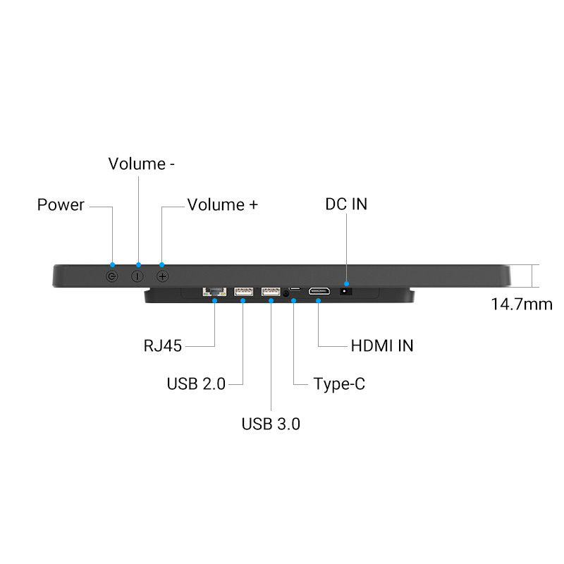 Ultra-slim aanraakscherm tablet Smart Home Timing Tablet WiFi 6 met Mu-MIMO Voor kalender schema weergave