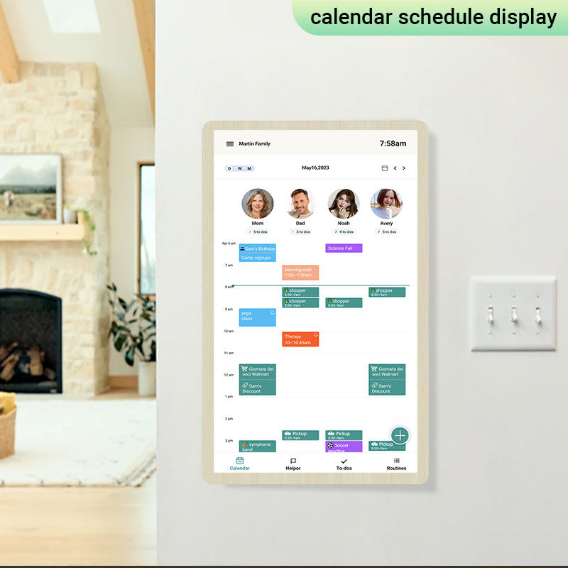 Smart Electronic Family Calendar Online Android 14 Aanraakscherm Wekelijkse Wand Digitale Kalender Planner Display Voor Thuis