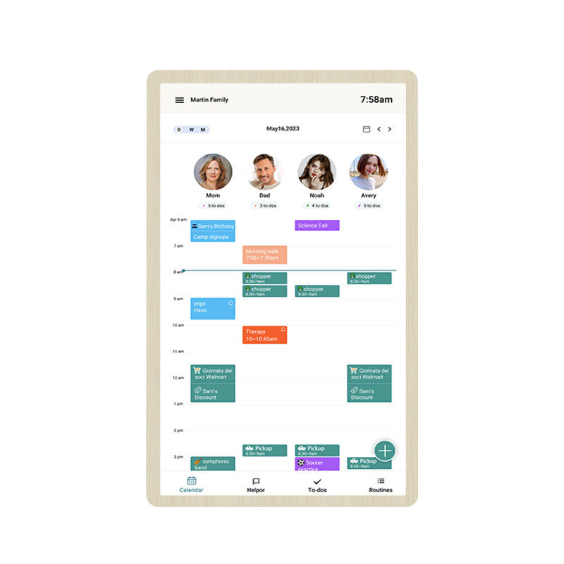 ELC Nieuw ontwerp kalender checklist display RK3576 android 13 slimme touchscreen kalender slimme kalender familie