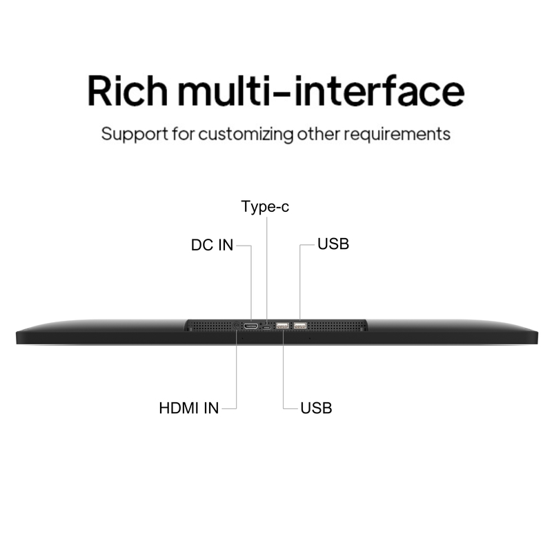 ELC SW2495T 24 inch 1920*1080 250cdm2 10-punts in-cell touch verticale digitale signage display Laptops Pos Tablet Verkoop Kiosken