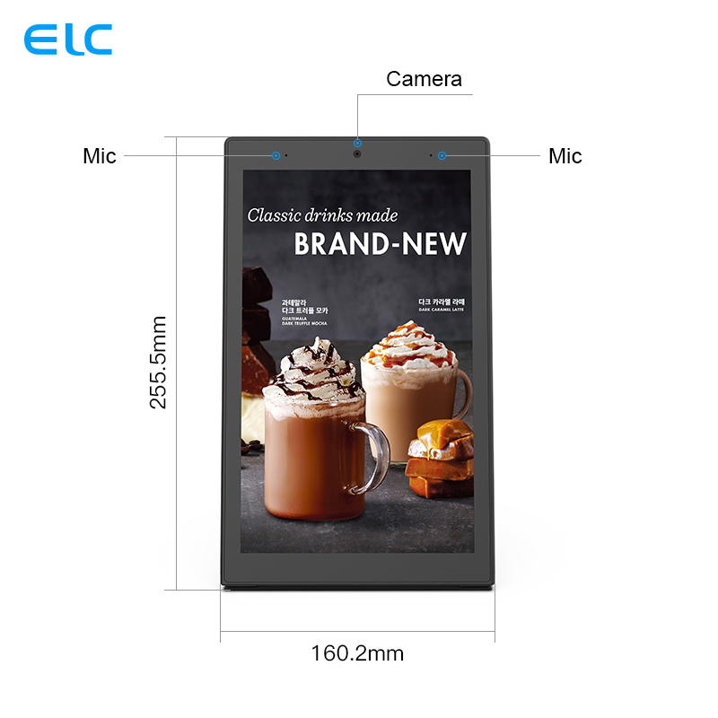 Android Klantfeedback Signage Android 10.0 Digitale Signage L-vorm Restaurant Tablets 10 inch menutablet menuscherm restaurantmenu