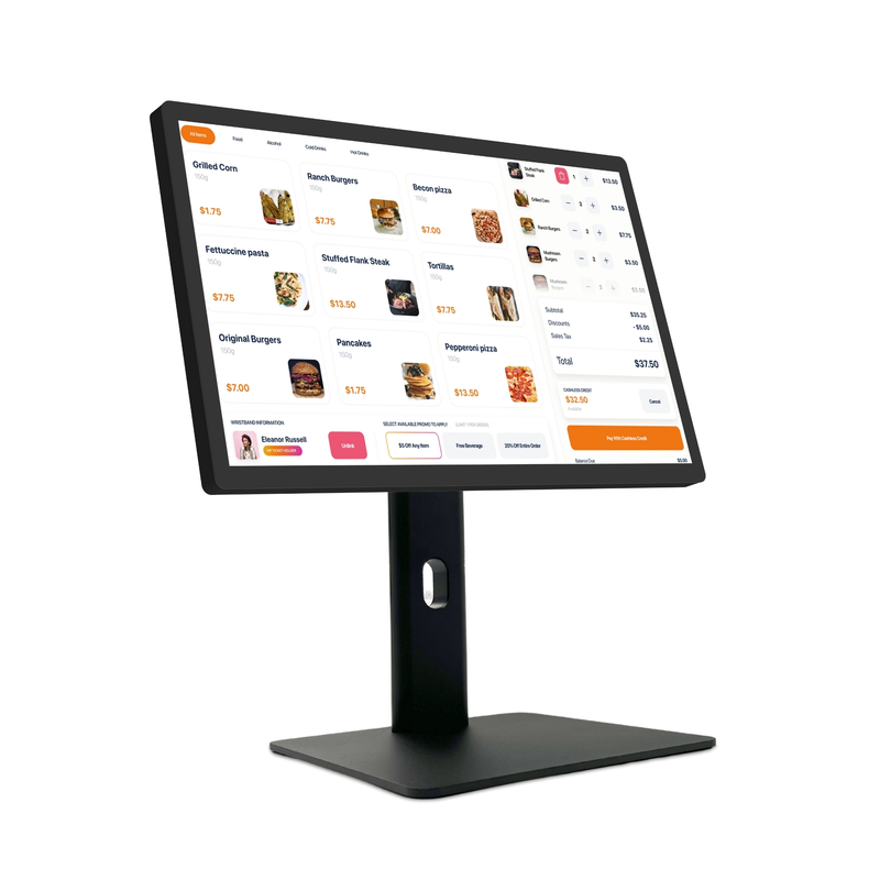 21.5" Android11 Digital Signage Touchscreen met RK3568 2+16GB USB RJ45WiFi Kds Pos Keuken Display Kds Scherm met basis