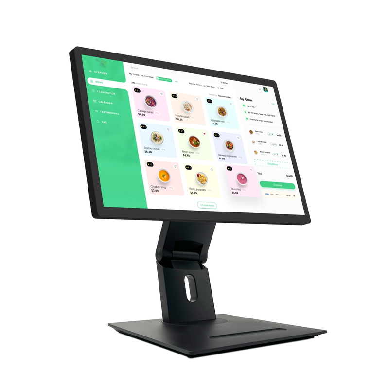 21.5" Android11 Digital Signage Touchscreen met RK3568 2+16GB USB RJ45WiFi Kds Pos Keuken Display Kds Scherm met basis