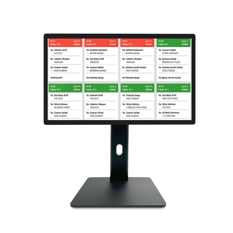 21.5" Android11 Digital Signage Touchscreen met RK3568 2+16GB USB RJ45WiFi Kds Pos Keuken Display Kds Scherm met basis