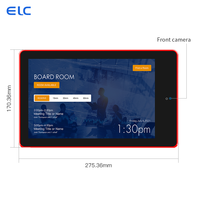 10.1 inch Android Meeting Room Tablet met POE en LED Light Bar