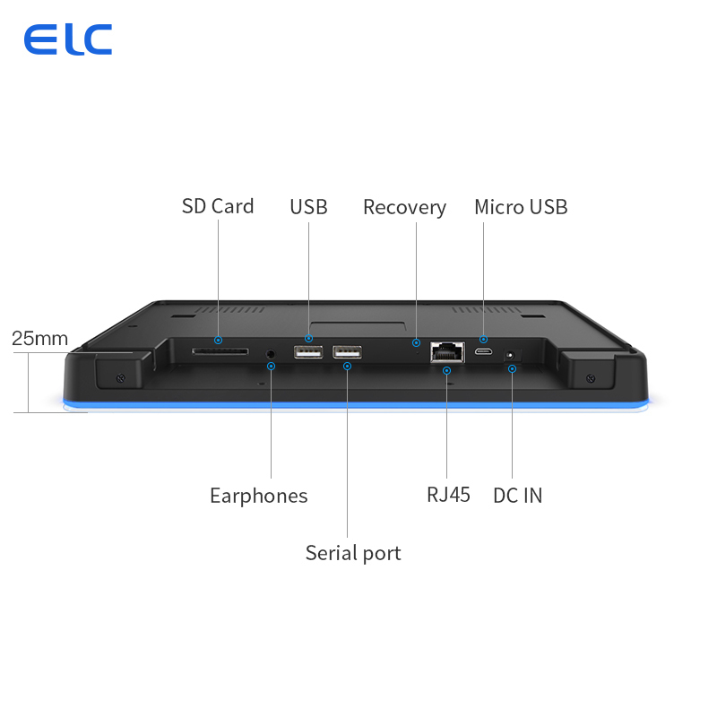 10.1 inch Android Meeting Room Tablet met POE en LED Light Bar