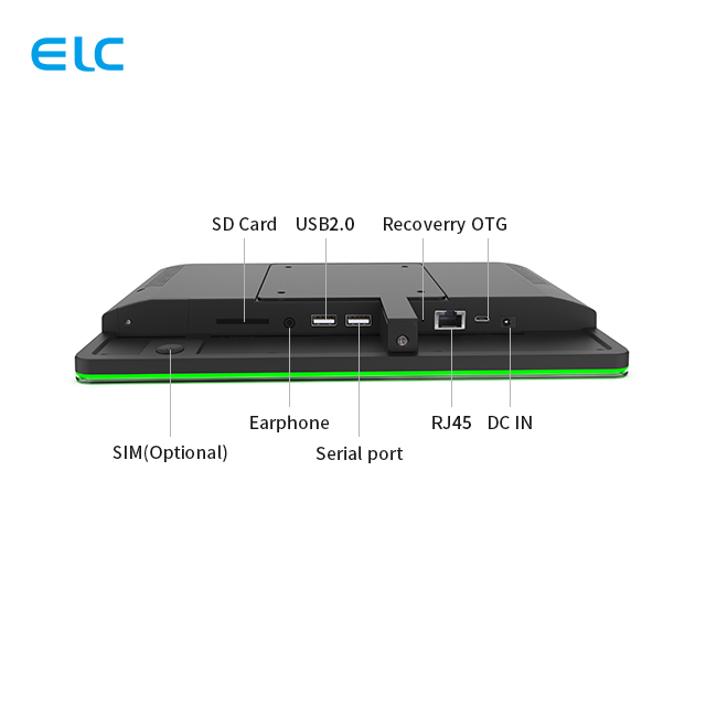 10,1 inch POE Android vergaderzaal tablet met LED-lichtbalk