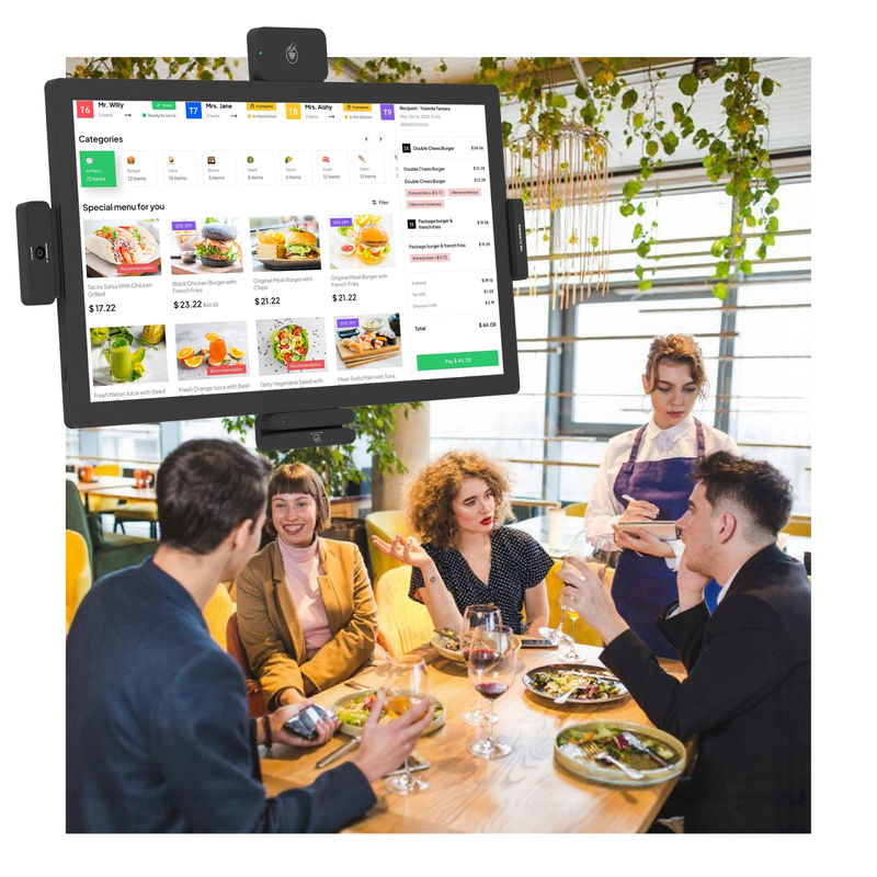 21.5" Touch Screen Android Tablet RK3576 voor Restaurant Point of Sale Terugbestelling Kiosk Zelfbediening bestelmachine