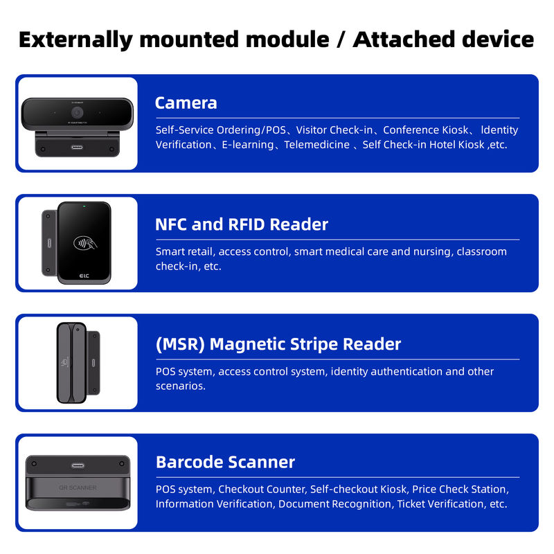 21.5" Touch Screen Android Tablet RK3576 voor Restaurant Point of Sale Terugbestelling Kiosk Zelfbediening bestelmachine
