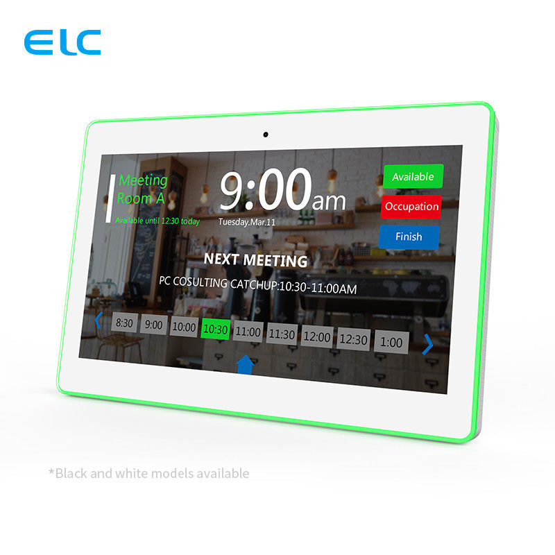 10.1 inch POE Android 11 Meeting Room Tablet Met Touch Screen LED Light Bar