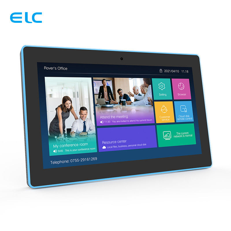 10.1 inch POE Android 11 Meeting Room Tablet Met Touch Screen LED Light Bar