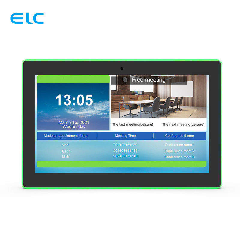 10.1 inch POE Android 11 Meeting Room Tablet Met Touch Screen LED Light Bar