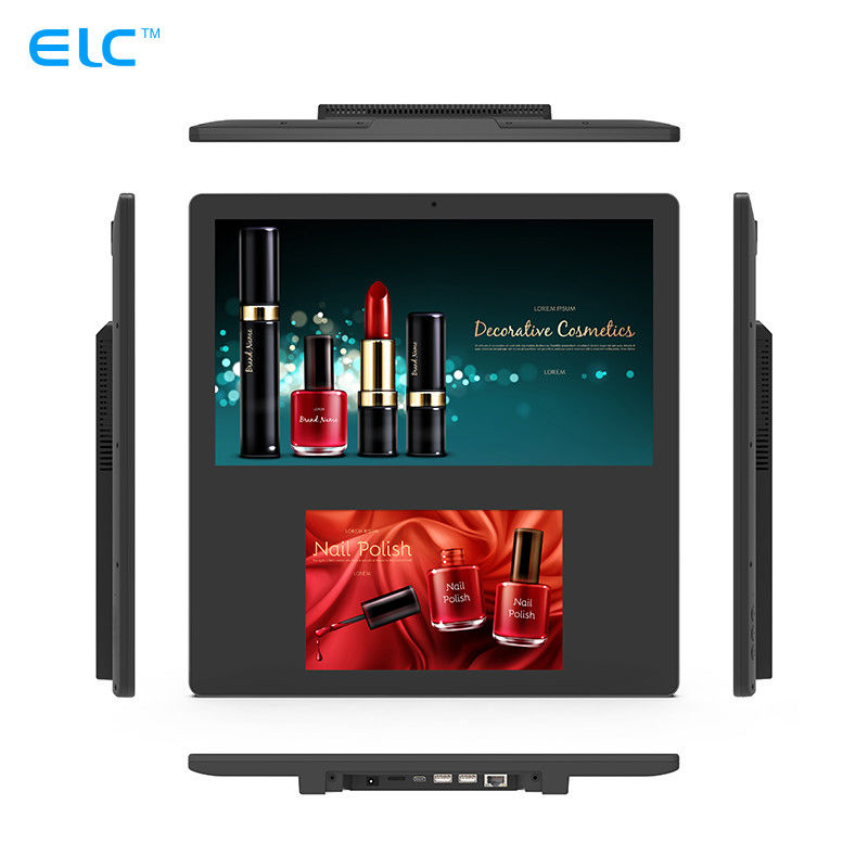 Het dubbele Scherm 8/13,3 verplaatst Capacitieve Digitale Signage Tablet NFC voor Winkelcomplex centimeter voor centimeter