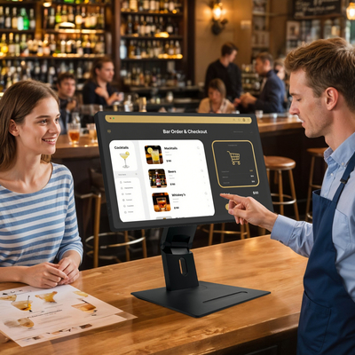 21 inch Desktop Tablet Keuken Display Screen Smart Android 11 TV Display Tablet PC Aanraakscherm Restaurant Pos System Kiosk
