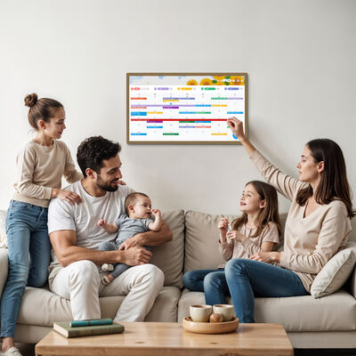 Smart Electronic Family Calendar Online Android 14 Aanraakscherm Wekelijkse Wand Digitale Kalender Planner Display Voor Thuis